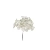 Pick Ortensia Innevata 19Cm Bianca Per Decorazioni Natalizie