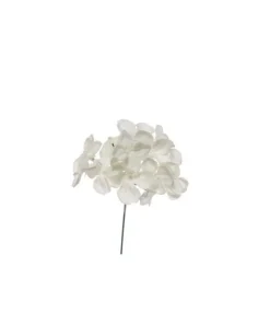 Pick Ortensia Innevata 19Cm Bianca Per Decorazioni Natalizie