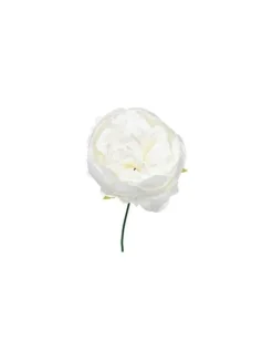 Pick Peonia O11Cm H19Cm Bianca Per Decorazioni Di Natale