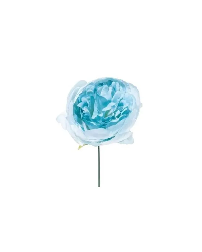 Pick Peonia O11Cm H19Cm Blu Per Decorazioni Di Natale