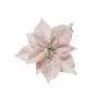 Pick Poinsettia Innevata Pvc 23Cm Cipria Per Decorazioni Natalizie