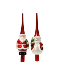 Puntale Da Albero In Vetro In 2 Versioni 28 Cm