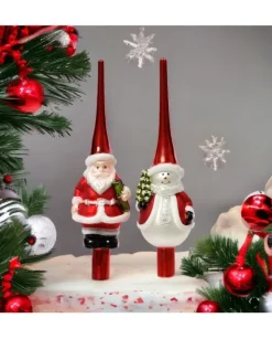 Puntale Da Albero In Vetro In 2 Versioni 28 Cm