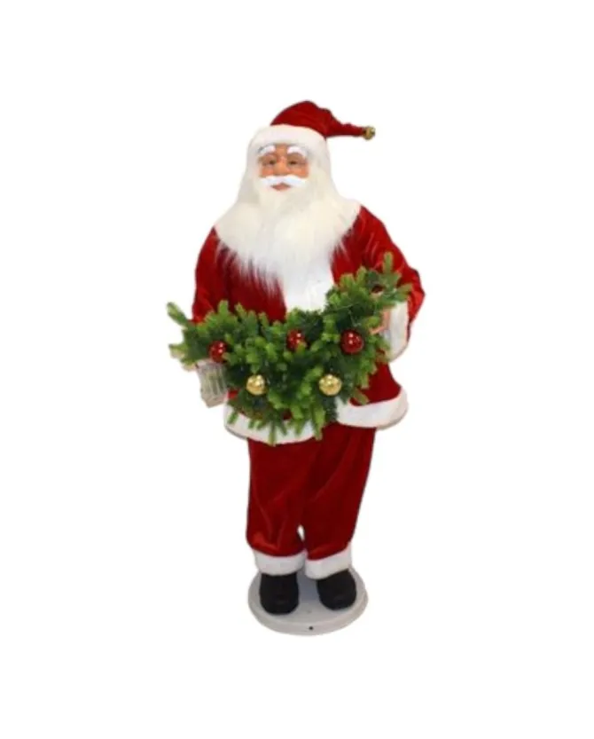 Pupazzo Di Babbo Natale 100 Cm Con Musica E Movimento