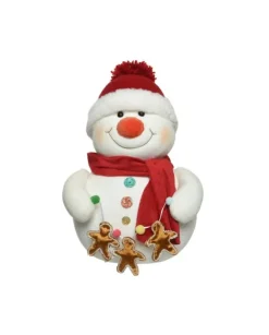 Pupazzo Di Neve Con Decori Pan Di Zenzero