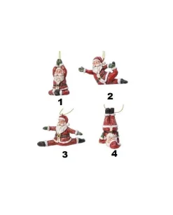 1Pz Addobbo Appendino Babbo Natale Per Albero Di Natale