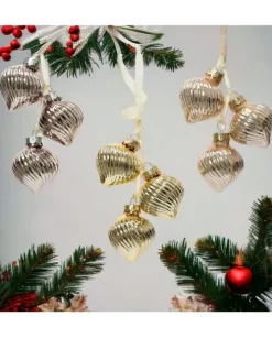 1Pz Addobbo Appendino Cipolla 3 Colori O3,5Cm Per Albero Di Natale