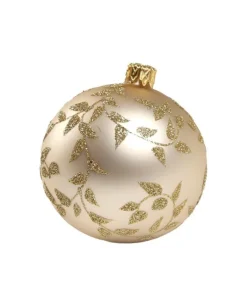 1Pz Pallina Di Vetro Decorata A Mano 80Mm