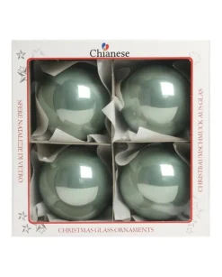 1Pz Pallina Di Vetro Tinta Unita Tiffany Lucido 100Mm