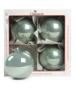 1Pz Pallina Di Vetro Tinta Unita Tiffany Lucido 100Mm