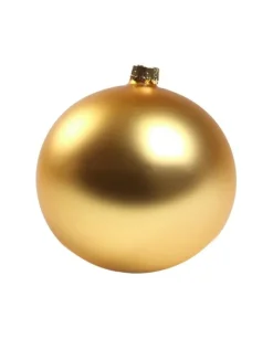 1Pz Pallina Di Vetro Tinta Unita Oro Opaco 100Mm