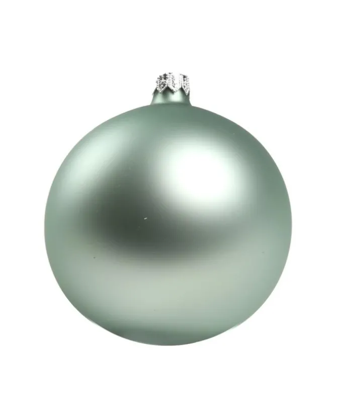 1Pz Pallina Di Vetro Tinta Unita Tiffany Opaco 100Mm