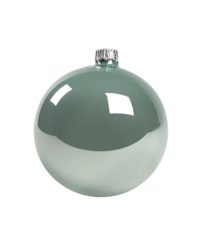 1Pz Pallina Di Vetro Tinta Unita Tiffany Lucido 80Mm