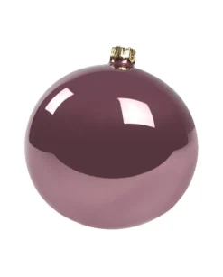 1Pz Pallina Di Vetro Tinta Unita Vinaccia Lucido 100Mm