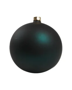 1Pz Pallina Di Vetro Tinta Unita Verde Petrolio Opaco 100Mm
