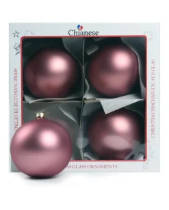 1Pz Pallina Di Vetro Tinta Unita Vinaccia Opaco 100Mm