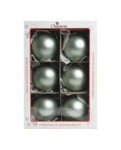 1Pz Pallina Di Vetro Tinta Unita Tiffany Opaco 80Mm