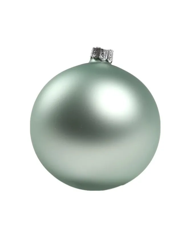 1Pz Pallina Di Vetro Tinta Unita Tiffany Opaco 80Mm