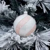 1Pz Pallina Sfera Di Vetro Decorata A Mano 80Mm Per Albero Di Natale