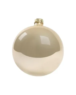 1Pz Pallina Sfera Di Vetro Liscia Champagne Lucido 80Mm