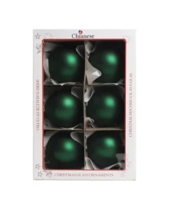 1Pz Pallina Sfera Di Vetro Liscia Verde Opaco 80Mm