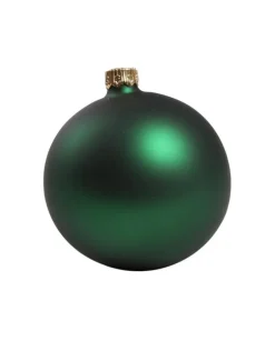 1Pz Pallina Sfera Di Vetro Liscia Verde Opaco 80Mm