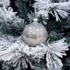 1Pz Pallina Sfera Di Vetro Decorata A Mano 80Mm Per Albero Di Natale