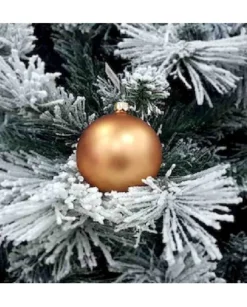 1Pz Pallina Sfera Di Vetro Liscia Rame Opaco 80Mm