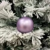 1Pz Pallina Sfera Di Vetro Liscia 100Mm Per Albero Di Natale Viola