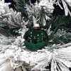 1Pz Pallina Sfera Di Vetro Liscia 60Mm Per Albero Di Natale Verde