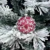 1Pz Pallina Sfera Di Vetro Decorata A Mano 80Mm Per Albero Di Natale