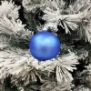 1Pz Pallina Sfera Di Vetro Liscia 100Mm Per Albero Di Natale Blu