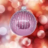 1Pz Pallina Sfera Di Vetro Decorata A Mano 80Mm Per Albero Di Natale