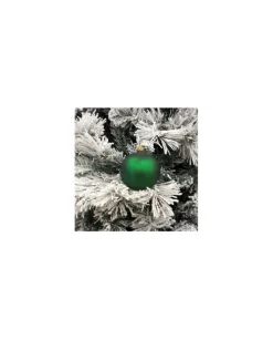 1Pz Pallina Sfera Di Vetro Liscia 120Mm Per Albero Di Natale Verde