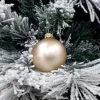 1Pz Pallina Sfera Di Vetro Liscia 60Mm Per Albero Di Natale Oro