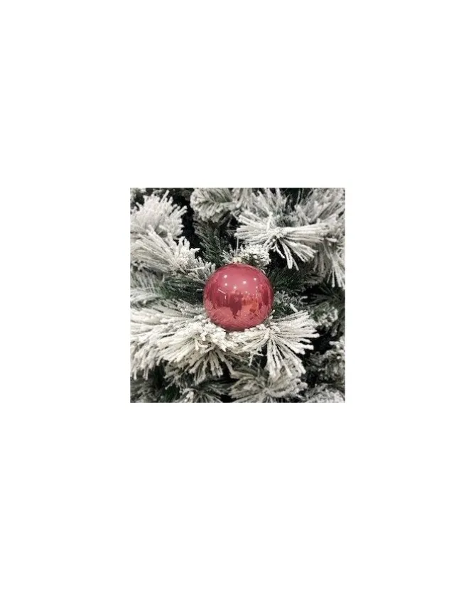 1Pz Pallina Sfera Di Vetro Tinta Unita Vinaccia Lucido 60Mm