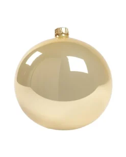 1Pz Pallina Sfera Di Vetro Liscia 120Mm Per Albero Di Natale Oro