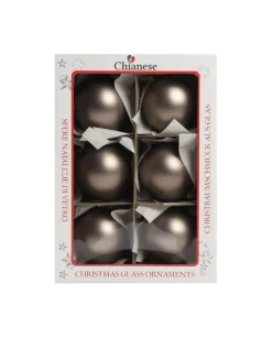 1Pz Pallina Sfera Di Vetro Liscia Bronzo Opaco 60Mm