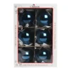 1Pz Pallina Sfera Di Vetro Liscia Blu Lucido 80Mm