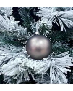 1Pz Pallina Sfera Di Vetro Liscia Bronzo Opaco 80Mm