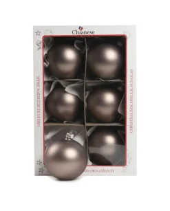 1Pz Pallina Sfera Di Vetro Liscia Bronzo Opaco 80Mm