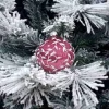 1Pz Pallina Sfera Di Vetro Decorata A Mano 80Mm Per Albero Di Natale
