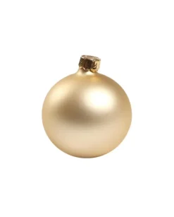 1Pz Pallina Sfera Di Vetro Oro Opaca 60Mm Per Albero Di Natale