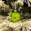 1Pz Pallina Sfera Di Vetro Liscia 60Mm Per Albero Di Natale Verde