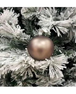 1Pz Pallina Sfera Di Vetro Liscia 100Mm Per Albero Di Natale Brown