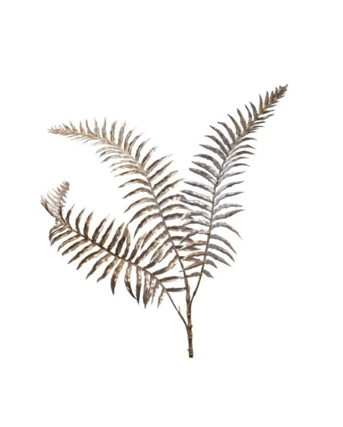 Ramo Di Felce 70 Cm Colore Champagne - Oro
