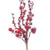 Ramo Pick Di Bacche Rosse Per Decorazioni Natalizie 30Cm 12Pz