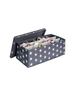 Scatola In Tnt Richiudibile Blu Senza Divisori 32X29X29