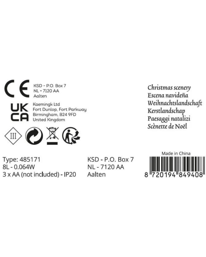 Scenario Natalizio Con Luci