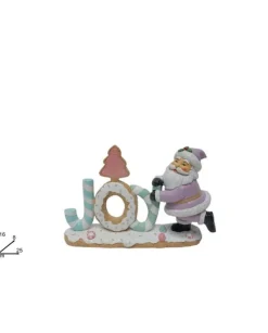 Scritta Joy Con Babbo Natale E Albero Cake Design